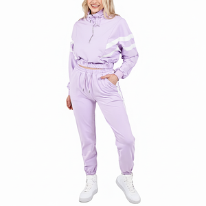 Conjunto de 2 Piezas de Ropa Deportiva de Invierno Personalizada para Mujer, Chaqueta Cortavientos Ligera, Holgada, Reversible y Ecológica - Product Image 1