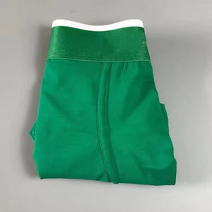 Calzoncillos bóxer de algodón puro con logotipo personalizado, pantalones cortos informales cómodos y transpirables de esquina plana, ropa interior personalizada para hombres - Product Image 4