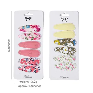Pinzas para el pelo para niña pequeña, juego <span class=keywords><strong>de</strong></span> <span class=keywords><strong>6</strong></span> uds. <span class=keywords><strong>De</strong></span> pasadores para el pelo con diseño <span class=keywords><strong>de</strong></span> flor <span class=keywords><strong>de</strong></span> gingham para niña pequeña - Product Image 1
