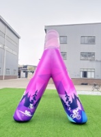 Arche gonflable personnalisée pour compétitions sportives, événements publicitaires et promotion de camping avec affichage du logo