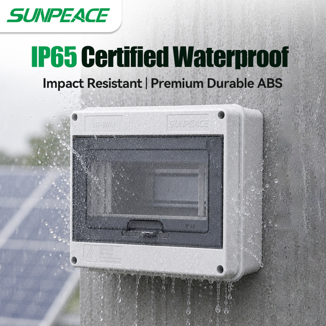 HT 2/3/5/8/12/15/18/24 Way Outdoor IP65 ABS PC Plastic Waterproof Enclosure DB Box Electrical Power MCB Distribution Box