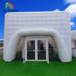 Grande <span class=keywords><strong>Tenda</strong></span> Gonfiabile <span class=keywords><strong>Bianca</strong></span> per Eventi e Feste a Noleggio Commerciale, Discoteca Gonfiabile in Tessuto Oxford di Nylon con Luce a Led - Product Image 4