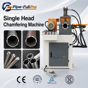 PLC Controlled Single Head Tube Beveling <b>Machine</b> for Automotive Exhaust <b>Pipe</b> End Precision <b>Processing</b> - Product Image 1