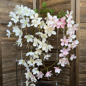 Fleurs artificielles Jinxi, branche unique en soie, haute simulation, pour décoration de mariage, maison et accessoires de photographie extérieure - Product Image 2
