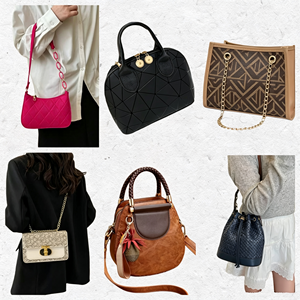Bolsos de moda para mujer al por mayor, bolsos de mano de colores variados con pañuelo <span class=keywords><strong>Twilly</strong></span> para tiendas boutique - Product Image 4