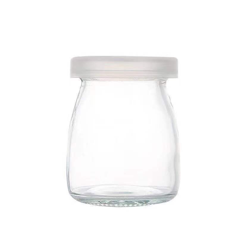 transparent glass bottle
