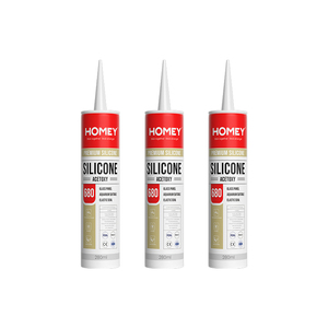 Keo silicone <span class=keywords><strong>acrylic</strong></span> một thành phần Homey 680 <span class=keywords><strong>300ml</strong></span> màu trắng, chất kết dính kính cách nhiệt dùng trong xây dựng, chất kết dính kính trong suốt - Product Image 2