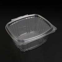8Oz 12Oz 16Oz 24Oz 32Oz 48Oz Herbruikbare Doorzichtige Plastic Scharnierende Clamshell Fruitsaladedoos Verpakking Deli Voedselcontainer