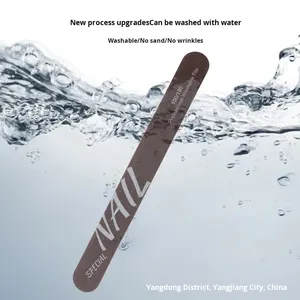 Lime à polir les ongles en acier inoxydable double face ultra-mince planche d'émeri spéciale pour manucure bande de frottement lavable pour façonner les ongles - Product Image 4