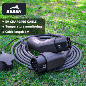 BESEN meilleur prix EVSE cordon de charge 16A 1phase <span class=keywords><strong>Type</strong></span> <span class=keywords><strong>2</strong></span> à <span class=keywords><strong>Type</strong></span> <span class=keywords><strong>2</strong></span> TPU EN Standard haute sécurité EV <span class=keywords><strong>Wallbox</strong></span> <span class=keywords><strong>câble</strong></span> de chargeur - Product Image 2