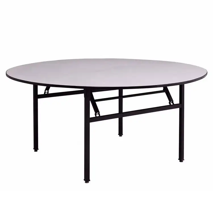 Dining Seater 12 Seat 12ミリメートルThick Tempered Glass 160センチメートル180センチメートル2メートルBanquet 3ft 4 6 10 People Round Folding Table