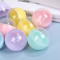 Vente en gros OEM – Billes vides en plastique PP translucide couleur macaron de 50 mm pour distributeur automatique de capsules