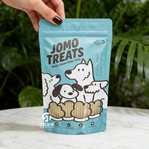 ถุงใส่ขนมสุนัขแบบก้นแบนพิมพ์โลโก้ได้  แบบด้าน  บรรจุภัณฑ์อาหารสัตว์เลี้ยง  ถุงใส่อาหารสุนัข VMPET พร้อมซิป - Product Image 5