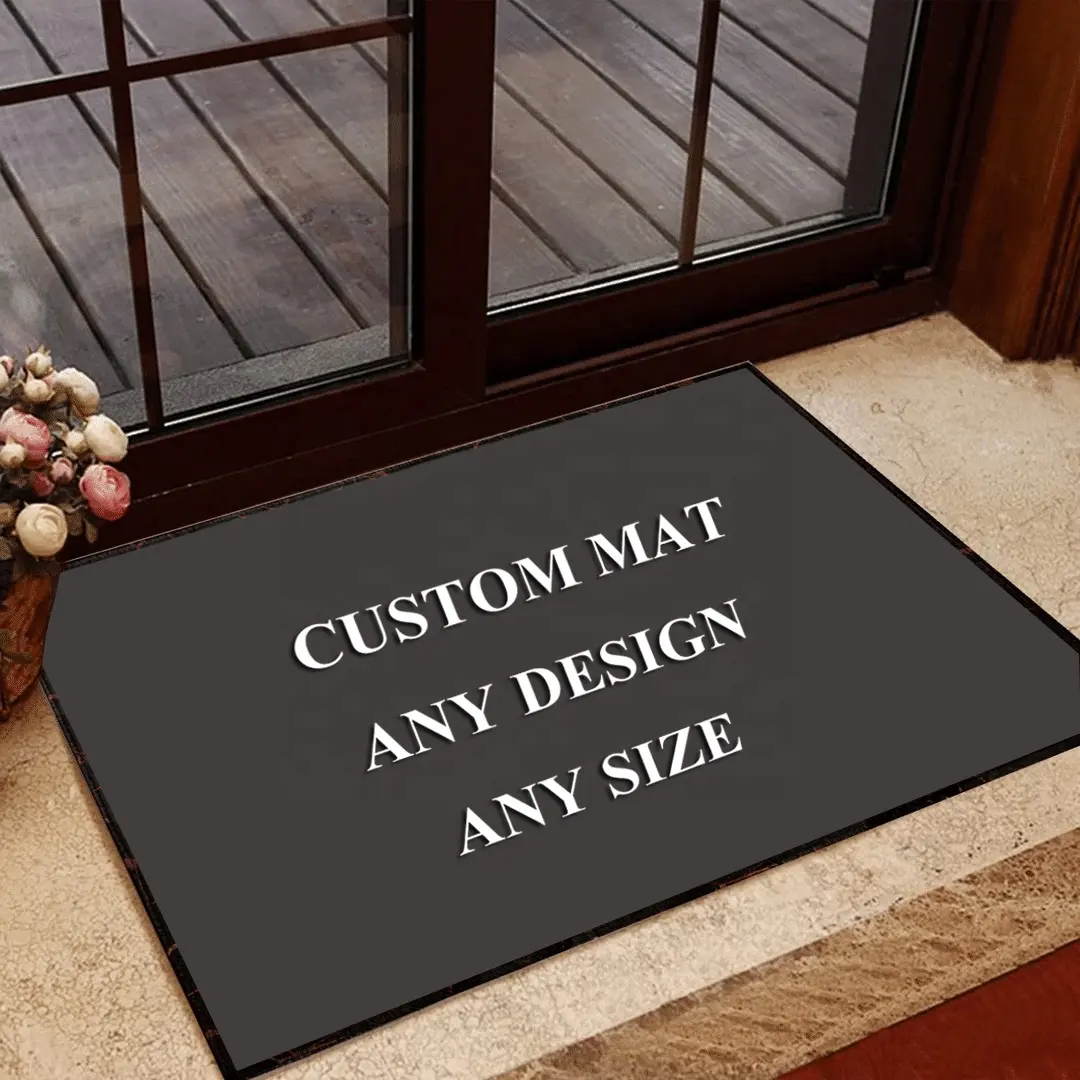 Anti Slip 3D Carpets Welcome Floor Mats Outdoor Area Rugs Custom Rubber Door Mat For Home