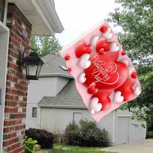 3x5 Ft Happy Valentines Day Pennant <b>Flag</b> Single Layer Polyester with Two Brass Grommets for Indoor and Outdoor Hanging Decor - Product Image 6