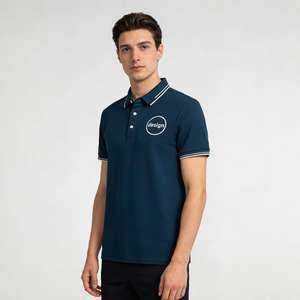 OME Haute Qualité Anti-rides Impression vierge Logo personnalisé Spandex/Nylon Uniforme formel à manches courtes Séchage rapide T-shirt de golf en toile - Product Image 2