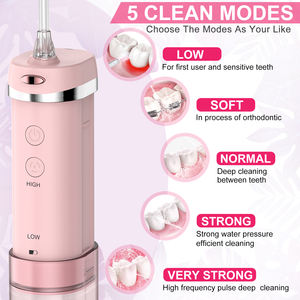 H2ofloss 2024 Populaire Homeuse Draagbare Draadloze Elektrische Tandheelkundige Mini Waterflosser Waterdichte Draagbare Waterstraal <span class=keywords><strong>Flosser</strong></span> - Product Image 5