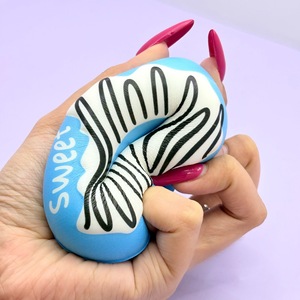 Modelo de Donut Realista, Juguete para Amasar de Rebote Lento, Figura Decorativa de Comida para Aliviar el Estrés y Diversión Sensorial - Product Image 3
