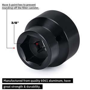 Clé à douille en aluminium 24-36 mm, outil de démontage du couvercle du filtre à carburant pour la réparation et le remplacement automobile - Product Image 3