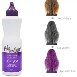 Salon For Blonde Hair Anti- Brassy Toner Violet Silver Private Label 500ml No Yellow Purple Shampoo
