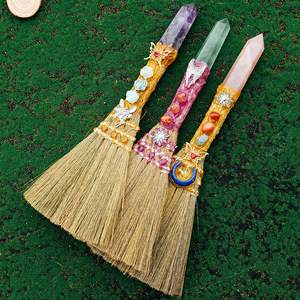 Cristallo curativo 1 pezzo di cristallo di ametista di quarzo rosa naturale cristallo magico con montante di cristallo regalo di energia <span class=keywords><strong>della</strong></span> <span class=keywords><strong>scopa</strong></span> <span class=keywords><strong>della</strong></span> <span class=keywords><strong>strega</strong></span> - Product Image 2