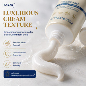 Dentifrice en gros pour soins bucco-dentaires, 10 % Nano Hydroxyapatite, sans fluor, blanchissant et rafraîchissant, pour dents sensibles - Product Image 2