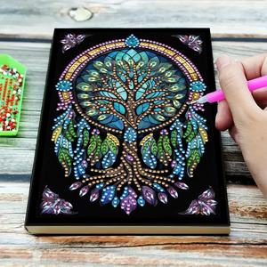 Baru tidak teratur DIY lukisan Berlian seni mosaik hewan pola bunga Softcover buku gambar sketsa untuk anak-anak - Product Image 3