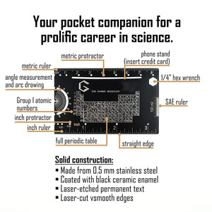 Kích thước thẻ tín dụng công cụ thẻ Nhà Khoa Học Bỏ Túi bao gồm quy mô Cai Trị và chuyển đổi đơn vị - Product Image 4