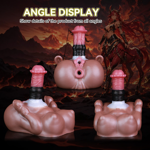 YOCY Fantasy Horse Dildo-buttock, <span class=keywords><strong>Masturbador</strong></span> <span class=keywords><strong>Masculino</strong></span> de Silicona con Vagina de Bolsillo y Masajeador de Próstata, Dildo con Tapón Anal - Product Image 6