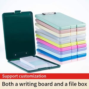Multifunctional A4 File Box PP Clipboards <b>Document</b> Storage Organisation for Office School Learning Test Papers Writing Folder - Product Image 2