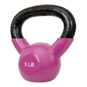 Sunny Health Iron Kettlebell 5 Lbs No. 066-5 Vinyle Enduit pour Équipement de Fitness de Musculation - Product Image 5