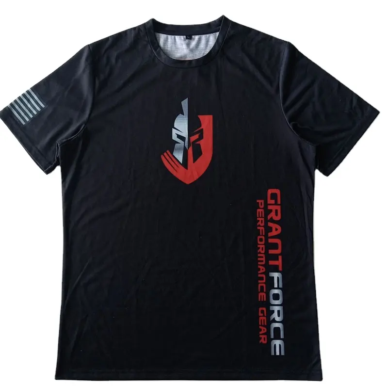 उच्च गुणवत्ता मुद्रित नवीनतम डिजाइन टी शर्ट पुरूष काली टी शर्ट कस्टम पॉलिएस्टर बनाने की क्रिया टी शर्ट