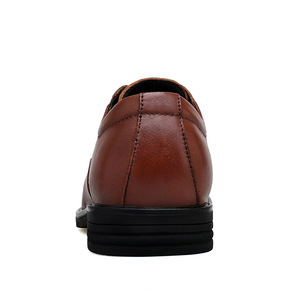 Zapatos de Vestir Formales para Hombre con Punta Cuadrada y Cordones, Parte Superior de Cuero, para Bodas y Oficina, Temporada de Primavera, Antideslizantes y Transpirables - Product Image 3