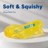 Jouet anti-stress en forme de bâton de beurre, rempli de vaseline, à remontée lente, pour enfants et adultes