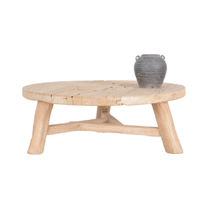 Khai hoang mộc mạc cổ điển ELM gỗ rắn gỗ Vòng Bàn cà phê - Product Image 1