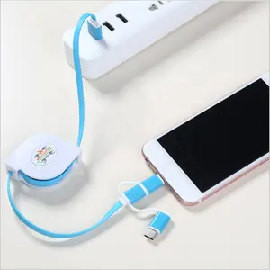 2023 retractable charging cable High quality 3 in 1 usb cable 3 in 1 USB Charging Cable Multi-function Mobile Phone Charger