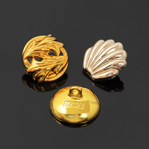 Botones Personalizados de Fábrica KUNSHUO, Botones de Concha, Estrella de Mar, Forma Irregular, Vástago Metálico, Botones de Vástago para Ropa de Mujer - Product Image 4