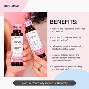 OEM Nicotinamide <b>Collagen</b> Oral <b>Liquid</b> with Glutathione for Skin Orange Flavor Drink 50ml - Product Image 3