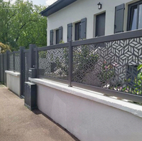 Panneaux modulaires en acier galvanisé pour clôture de jardin décorative, écran de confidentialité en métal découpé au laser sur mesure, pour villa extérieure