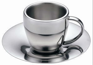 Acero inoxidable 304 taza <span class=keywords><strong>de</strong></span> té <span class=keywords><strong>de</strong></span> <span class=keywords><strong>doble</strong></span> pared taza <span class=keywords><strong>de</strong></span> café 4oz 110ml - Product Image 2