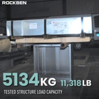 Armoire à tiroirs modulaire industrielle ROCKBEN à 7 tiroirs, armoire de rangement d'outils robuste pour atelier avec tiroir de 100 kg et serrure à clé