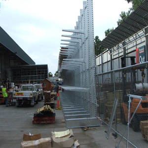 משטח מתלה מגולוון משטח קורוזיה משטח כפול מדפים מחסן מזנק - Product Image 6