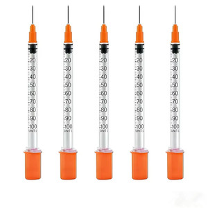 מארז מזרקי אינסולינה 1ml, 0.5ml, 0.3ml U100 עם מחט קבועה, מארז 1ml, מזרק אינסולינה 31 <span class=keywords><strong>Gauge</strong></span> 8mm, מתאים לשימוש בבעלי חיים - Product Image 5