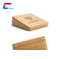 Etiqueta NFC de Madera de Bambú Personalizada NTAG 213, Tarjeta WiFi con Conexión por Contacto, Etiqueta NFC de Madera Ecológica