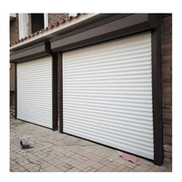 Porte de garage automatique à volet roulant électrique Surface finie pour l'industrie des villas avec système intelligent, porte enroulable de haute qualité