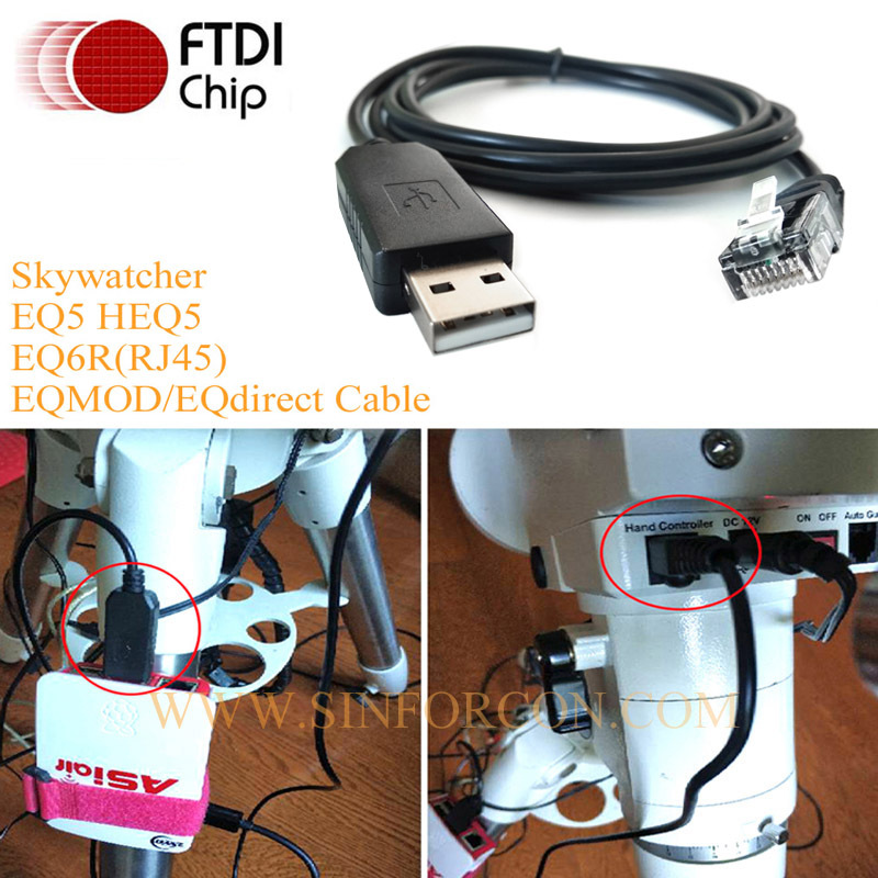 EQMOD Cable for SkyWatcher and Orion Mounts – Full PC Control