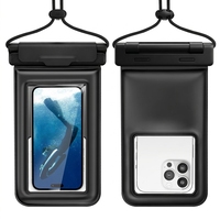 Étui de téléphone étanche professionnel IPX8 avec joint de verrouillage triple couche pour la plongée, le surf et la natation