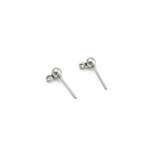 Pendientes de bola de acero inoxidable con aros soldados, color dorado, hipoalergénicos, accesorios de joyería DIY para pendientes y accesorios. - Product Image 4