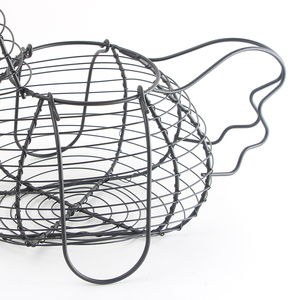 Factory hot sales iron wire <strong>rooster</strong> chicken metal wire egg hatching storage <strong>basket</strong> eco-friendly - Product Image 6