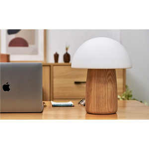 Nordic Mushroom <b>Table</b> Lamp E27 <b>LED</b> Desk Lamp For Bedroom <b>Bedside</b> Simple Design Modern Minimalist Style - Product Image 3